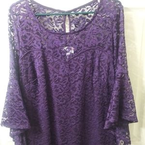 Nwt purple dress . stretchy material